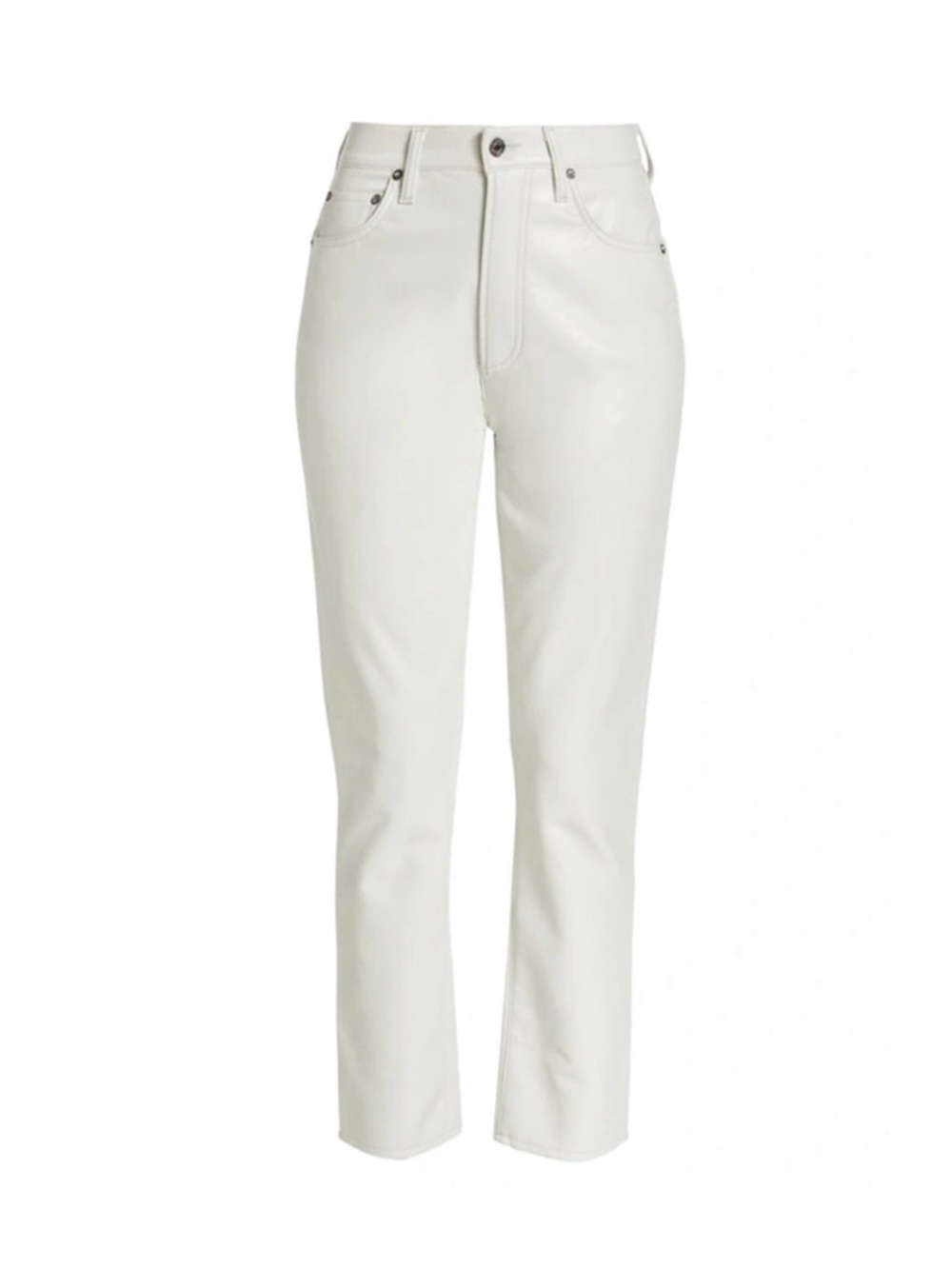 Agolde recycled Leather Straight-Leg pants